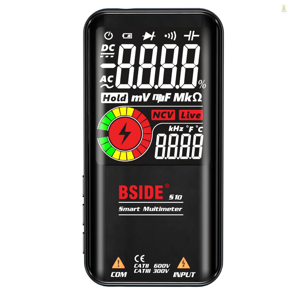 bside-s10-มัลติมิเตอร์ดิจิทัล-หน้าจอ-lcd-9999-นับตัวเลข-ac-dc-โอห์มมิเตอร์-ทดสอบความต้านทาน-ประจุกระแสไฟ-ความถี่-ไดโอด-ความต่อเนื่อง-ncv-สายไลฟ์สด-พร้อมไฟแฟลช