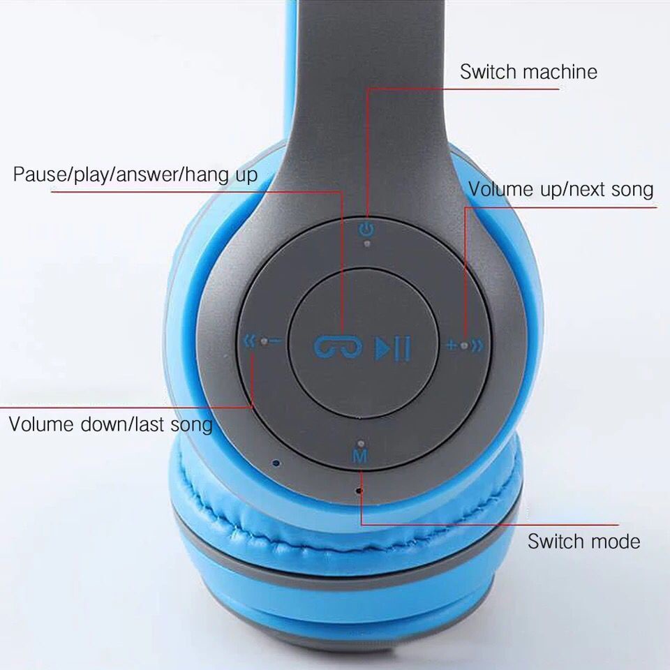 ใหม่-หูฟังแบบครอบหู-p47-wireless-headphones-หูฟังบลูทูธไร้สาย-เชื่อมต่อเร็ว-หูฟังออกกำลังกาย-คุณภาพเสียงดี