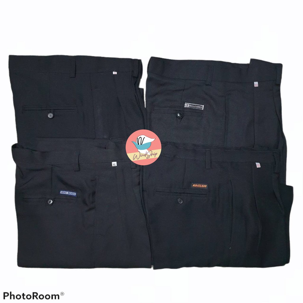 ภาพสินค้ากางเกงสแล็ค กางเกงใส่ทำงานผู้ชาย รุ่นประหยัด เนื้อผ้าโซร่อน สีดำ/สีกรม (MA33) จากร้าน whisper.w บน Shopee ภาพที่ 9