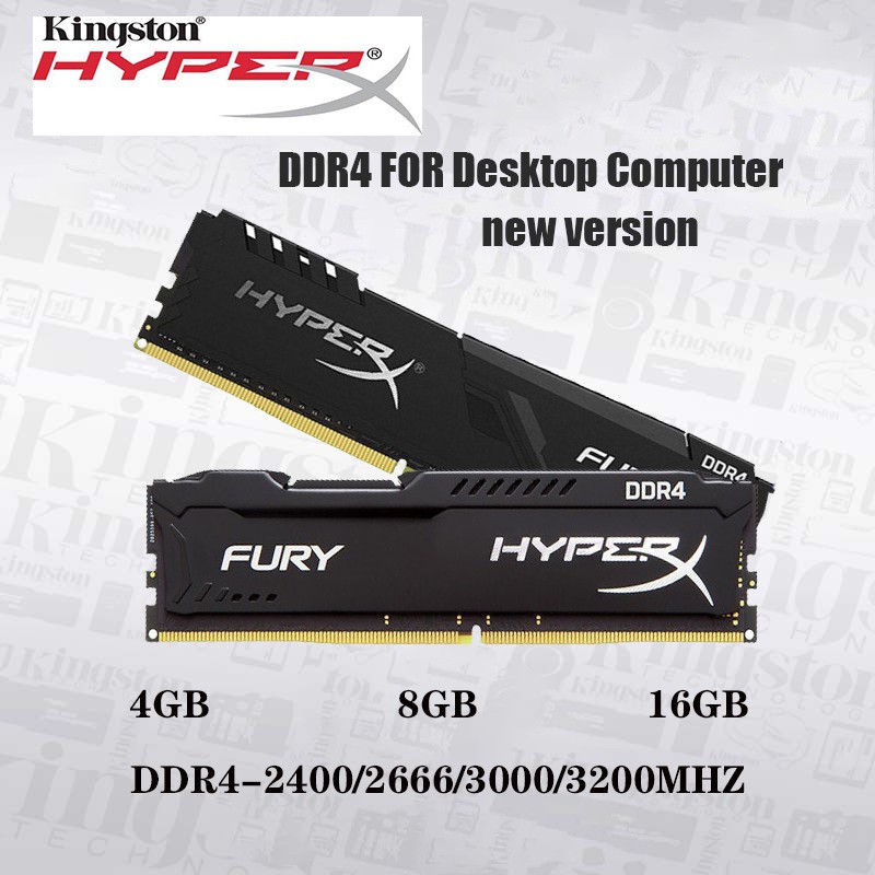 ภาพสินค้าHyperX FURY DDR4 4GB 8GB 16GB 2400Mhz 2666Mhz 3200Mhz RAM PC รับประกัน 1 ปี หน่วยความจำคอมพิวเตอร์ตั้งโต๊ะ จากร้าน aprimeac15 บน Shopee ภาพที่ 4