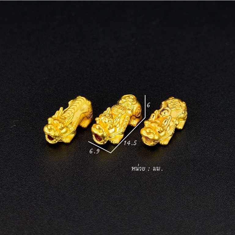 ดีชีวา-ปี่เซียะ-รุ่นหนัก-0-3x-กรัม-ทองคำแท้-99-99-งานนำเข้าฮ่องกงแท้-มีใบรับประกันทอง