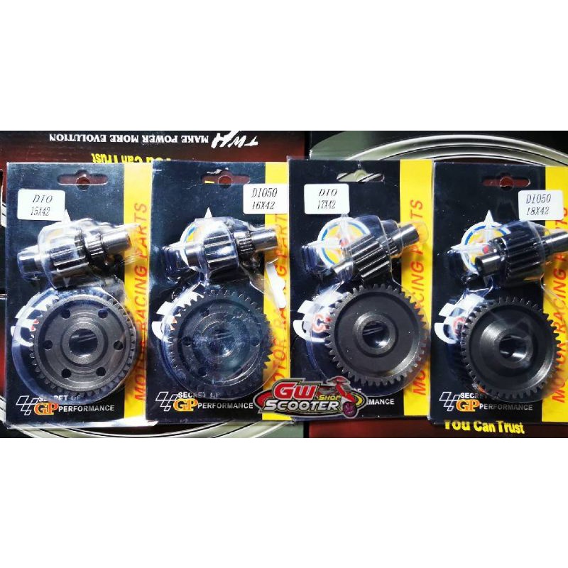เฟืองท้ายแต่ง-Charmo-Racing-#Dio#Zx#Julio#Giorno50cc | Shopee Thailand