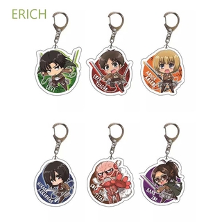 Erich พวงกุญแจจี้การ์ตูนอนิเมะไททัน Attack On Titan Attack On Titan