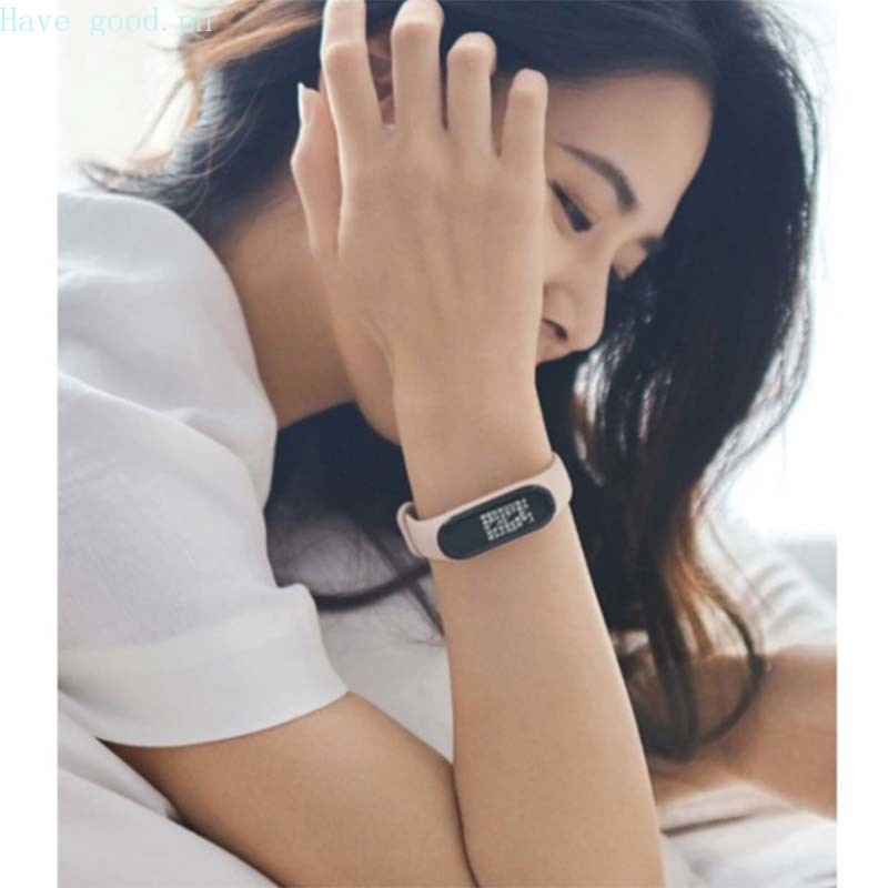 สายรัดข้อมือ-xiaomi-mi-band-5-4-3-สายสมาร์ทสปอร์ต-xiomi-miband-3-4-5-สายรัดข้อมือซิลิโคนหลายสี