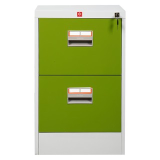 File cabinet CABINET 2DRAWERS KCDX-2-GG GREEN Office furniture Home & Furniture ตู้เอกสาร ตู้ลิ้นชักเหล็ก 2 ลิ้นชัก KCDX