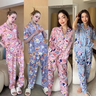 𝑁𝑒𝑤 𝐶𝑜𝑙𝑙𝑒𝑐𝑡𝑖𝑜𝑛✨ Sleepwear😴💖☁️🌟(390฿ฟรีส่ง) ชุดนอนร้านเราสวยปังไม่แผ่วเลย ลูกค้าถามหากันมาเยอะ tag ป้าย วาเลน ลายการ์ตูน