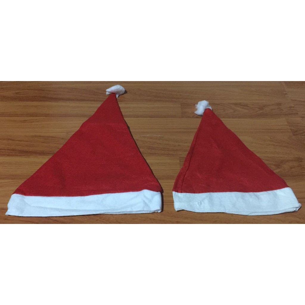 ราคาและรีวิวหมวกคริสมาส หมวกซานต้า ราคา 6 - 9 บาท   มีทั้งขนาดเด็กและผู้ใหญ่
