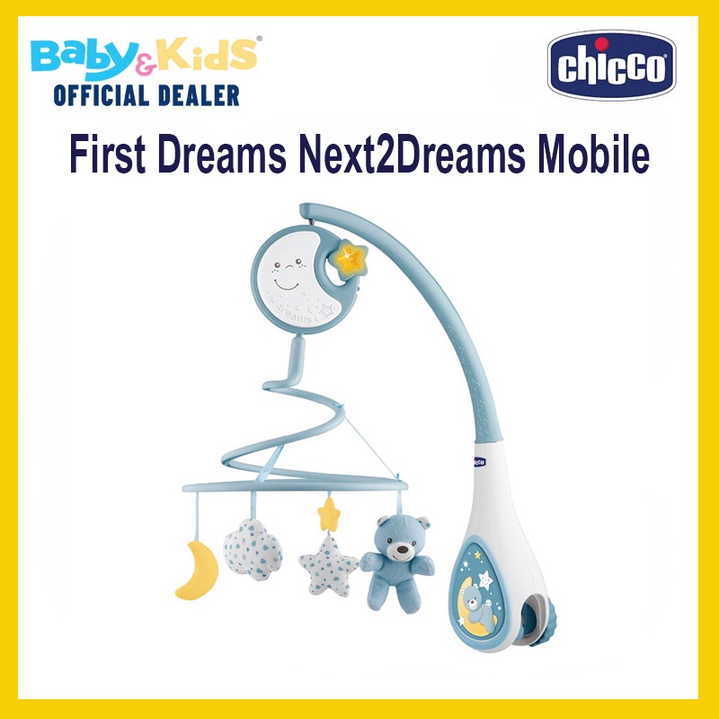 chicco-dream-โมบายเด็ก-โมบายเด็กอ่อน-โมบายเตียงเด็ก-โมบายเด็กสำหรับแขวนติดเตียงเด็กสีเทา