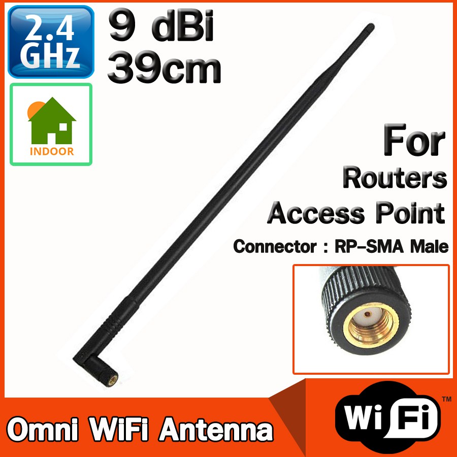 เสาอากาศ-omni-เสาแบบรอบทิศทาง-แบบภายในอาคาร-ความถี่-2-4ghz-หัวต่อ-rp-sma-สำหรับ-wireless-network-routers-access