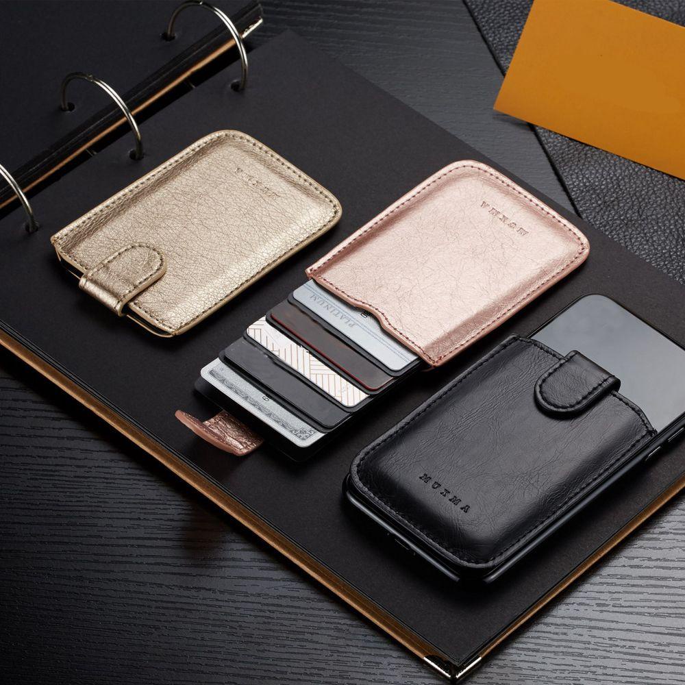 MELENE ID Card Holder Universal Bags Purse Stick On Mobile Phone Pocket ...
