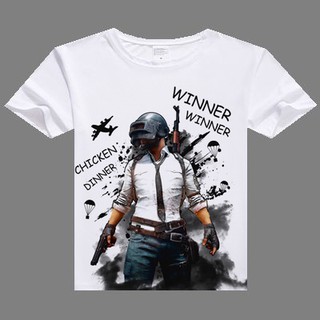 ราคาต่ำสุด!!เสื้อยืดลำลองพิมพ์ลาย pubg สำหรับผู้ชายS-3XL