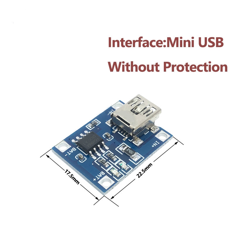 ภาพสินค้าบอร์ดโมดูลการชาร์จ Mini USB Micro USB Type-C 5V 1A 18650 TP4056 พร้อมฟังก์ชั่นคู่ 1A Li-ion จากร้าน meltsee.th บน Shopee ภาพที่ 4