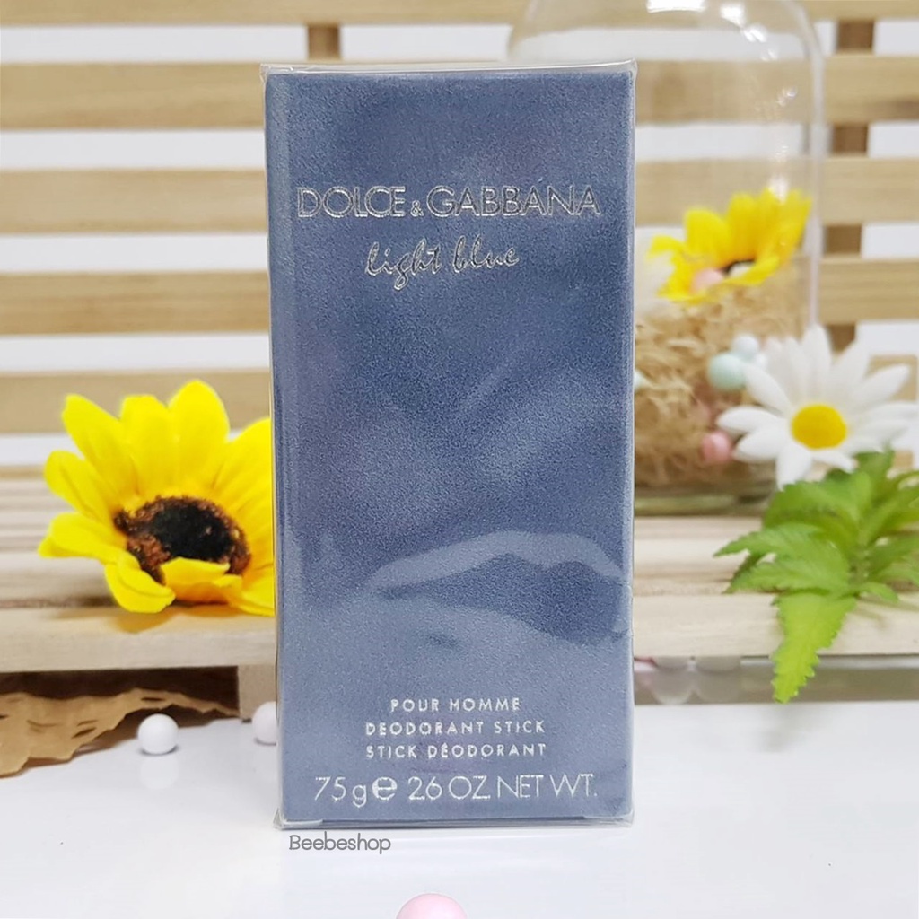 ภาพหน้าปกสินค้าDolce & Gabbana Light Blue Pour Homme Deodorant Stick For Men 75g ผลิต 12/2020 ผลิตภัณฑ์ระงับกลิ่นกายสำหรับผู้ชาย จากร้าน beebeshop บน Shopee