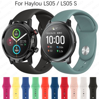สินค้า สายนาฬิกาข้อมือ ซิลิโคน แบบนิ่ม สำหรับ for Xiaomi Haylou solar LS05 / RT LS05S
