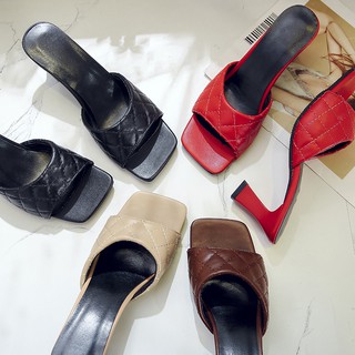 สินค้า [ MAY ] รองเท้าแตะส้นสูงสตรีแนวเกาหลีไซต์ 35-44