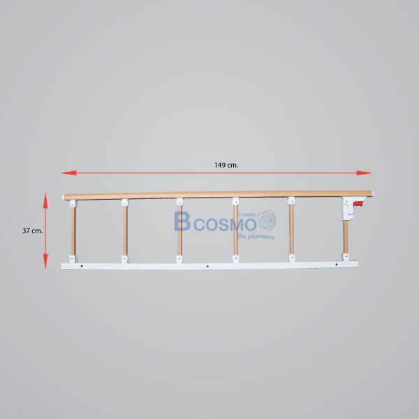 ราวสไลด์-ราวสไลด์กั้นข้างเตียง-แบบพับได้-ป้องกันผู้ป่วยพลาดตกจากเตียง