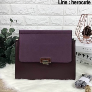 CHARLES & KEITH STONE BUCKLE SHOULDER BAG ของแท้ ราคาถูก