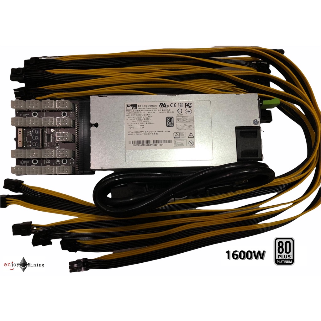 psu-server-acbel-1600w-พาวเวอร์เซเวอร์-สำหรับขุด-80plus-แพตตินัม-ครบชุดพร้อมขุด