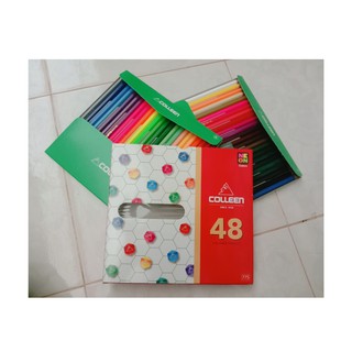 สีไม้คอลลีน 48สี 48ด้าม ดินสอสีไม้ Colleen ดินสอสีไม้คอลลีน รุ่น775 สีไม้คอลลีน 48สี 48ด้าม หัวเดียว colleen 48 color