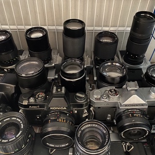 กล้องฟิล์ม SLR -Minolta-Canon-Pantax-Konica