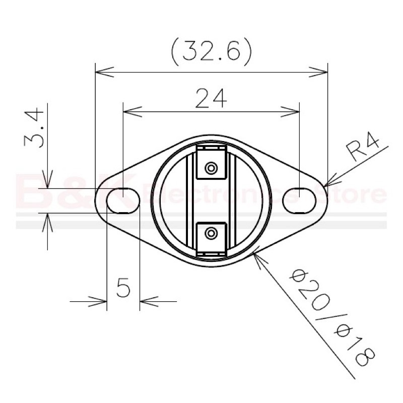 เทอร์โมสตัท-ksd302-160c-165c-170c-175c-180c-185c-190c-195c-200c-16a-250v-normal-close-thermostat