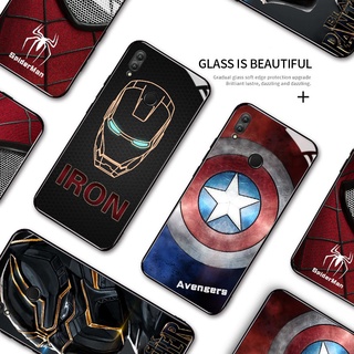 For Honor 10 10 Lite 10i 20i 20 20 Pro Note 10 Honor Play Marvel เคสโทรศัพท์กระจกเทมเปอร์ฝาหลัง Cover เคสโทรศัพท์