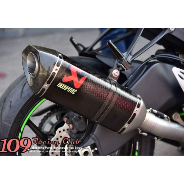 ท่อสำหรับ-zx6r-akrapovic-full-system-racing-carbon