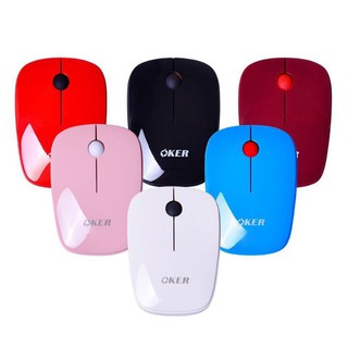 🚀ส่งเร็ว🚀OKer Mouse Wirelessเม้าส์ไร้สาย เล็กบาง Mouse รุ่นOKer  i228 2.4 GHz