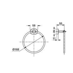 hafele-499-98-237-ห่วงแขวนผ้า-สแตนเลส-304-towel-ring-ห่วงแขวนผ้า-ห่วง-แขวนผ้า