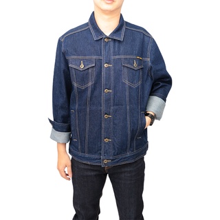 BOVY SUPERDENIM JACKET JEANS - เสื้อแจ็คเก้ตยีนส์สีเดนิมเข้ม รุ่น 9030