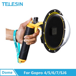 ภาพขนาดย่อของภาพหน้าปกสินค้าDome TELESIN ของGopro HERO9/HERO8Black SJ6. จากร้าน 1994seewan บน Shopee