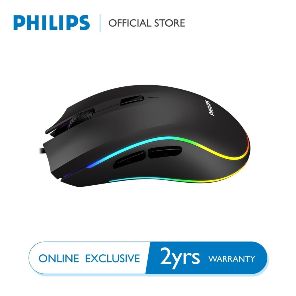 ภาพสินค้าเมาส์เกมมิ่ง Philips SPK9403B 7D RGB ปรับDPIได้ จากร้าน comamg บน Shopee ภาพที่ 5