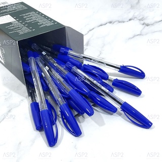 ปากกาลูกลื่น 0.7 มม. Faber Castell รุ่น 1423 ปากกา ปากกาแบบปลอก หมึกสีน้ำเงิน (ยกกระปุก 30 ด้าม)