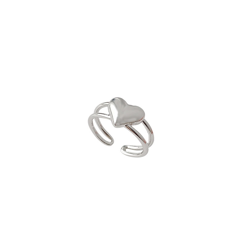 แหวนสองด้าน-รูปหัวใจ-191204แหวนนิ้วชี้-แบบเรียบง่าย-สไตล์เรโทร