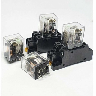 ถูกสุด! LY2  10A  RELAY 12VDC , 24VDC,110V, 220VAC +Socket ได้ทั้งชุดรับประกัน7วัน