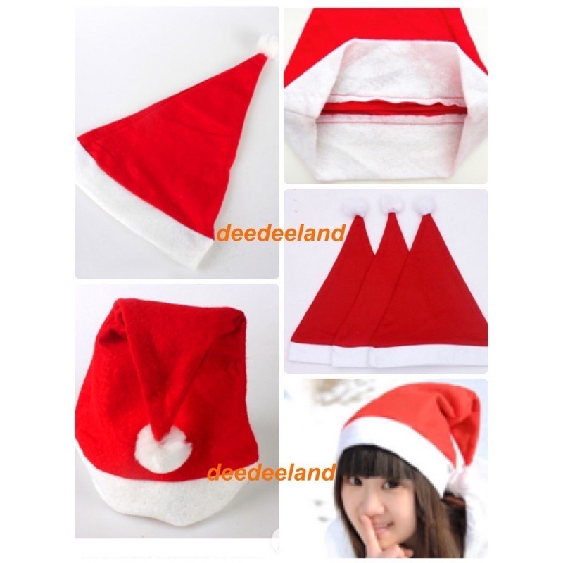 หมวกคริสต์มาส-หมวกซานตาครอส-ปาร์ตี้-ราคาถูก-มีราคาส่ง
