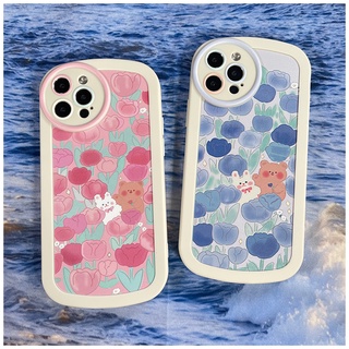 FOR XIAOMI 11LITE 12LITE REDMI 12C 10C 10 NOTE12 NOTE11 NOTE10 NOTE9 NOTE 8 NOTE7 S 9 8 7 10A 9C 9A 9T K40 POCO M5 M5S F3 X3 M3 PRO Floral oval soft case