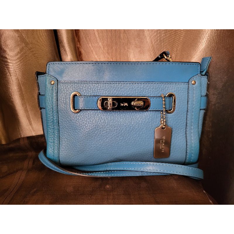 Coach swagger wristlet crossbody sales