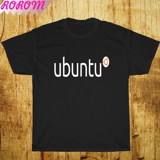 เสื้อแฟชั่นผญ2022 อื่นๆ - ผู้ชายสไตล์ Casusl ปี 2022 สวมเสื้อยืดโลโก้ Ubuntu