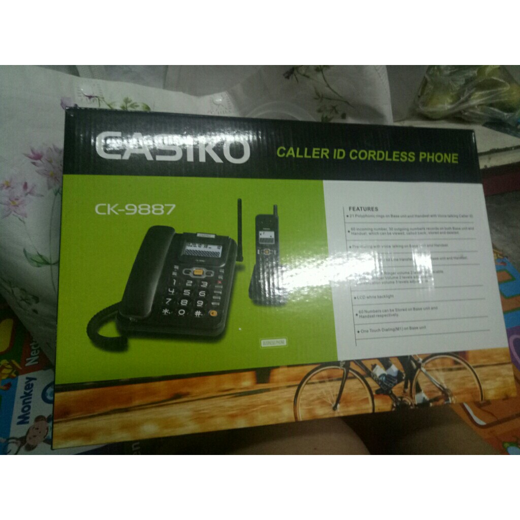 ภาพหน้าปกสินค้าCASIKO โทรศัพท์ไร้สาย รุ่น CK 9887 (สีดำ) โทรศัพท์สำนักงาน โทรศัพท์บ้าน โทรศัพท์ออฟฟิต โทรศัพท์ จากร้าน arita6599 บน Shopee