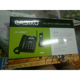 ภาพขนาดย่อของภาพหน้าปกสินค้าCASIKO โทรศัพท์ไร้สาย รุ่น CK 9887 (สีดำ) โทรศัพท์สำนักงาน โทรศัพท์บ้าน โทรศัพท์ออฟฟิต โทรศัพท์ จากร้าน arita6599 บน Shopee