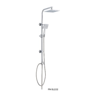 Bighot  FENIX ชุดเรน Rain Shower ครบชุด แบบ หัวเหลี่ยม FN-SL222 สีโครเมี่ยม