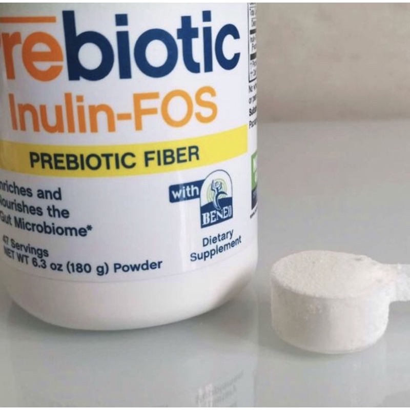 แท้100-พรีไบโอติก-จุลินทรีย์ดูแลระบบลำไส้และขับถ่าย-prebiotic-inulin-fos-powder-6-3-oz-180-g