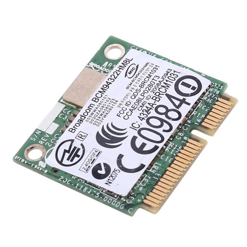 การ์ดเครือข่ายไร้สาย-bcm94322hm8l-bcm94322-dual-band-300mbps-mini-pcie-wifi-802-11a-b-g-n-dw1510-สําหรับ-mac-os-hackintosh