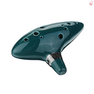 ภาพหน้าปกสินค้าChth เครื่องดนตรีขลุ่ยเซรามิค Alto C Zelda Ocarina 12 หลุม พร้อมสายคล้อง สําหรับผู้เริ่มต้น ที่เกี่ยวข้อง