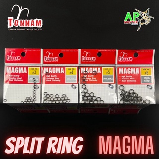 ห่วงสปริทริง Split Ring MAGMA เบอร์ 3,4,5,6 ต้นน้ำ แพ๊คละ 20ตัว TONNAM