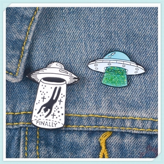 เข็มกลัดรูป Ufo สําหรับตกแต่งเสื้อผ้า 1 ชิ้น