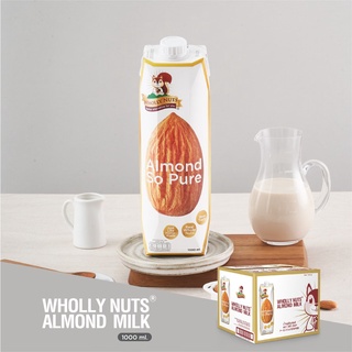 โฮลี่ นัทส์ นมอัลมอนด์ ขนาด 1000ml x 12 (Almond Milk Wholly Nuts Brand)