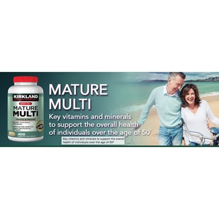 ภาพขนาดย่อของภาพหน้าปกสินค้าKirkland Mature Multi Vitamin Adult 50+ 400 Tablets. EXP 01/24 จากร้าน eddy7749 บน Shopee ภาพที่ 2