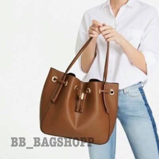 กระเป๋า Zara Convertible Tote (Brown) (outlet)